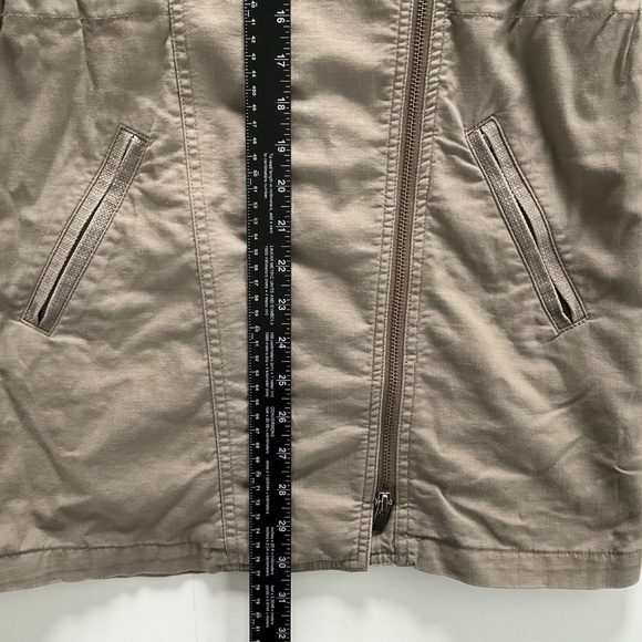 Comptoir Des Cottonniers Linen Coat XS/S Tan Asymmetrical Blend Boho Lagenlook - Picture 5 of 13